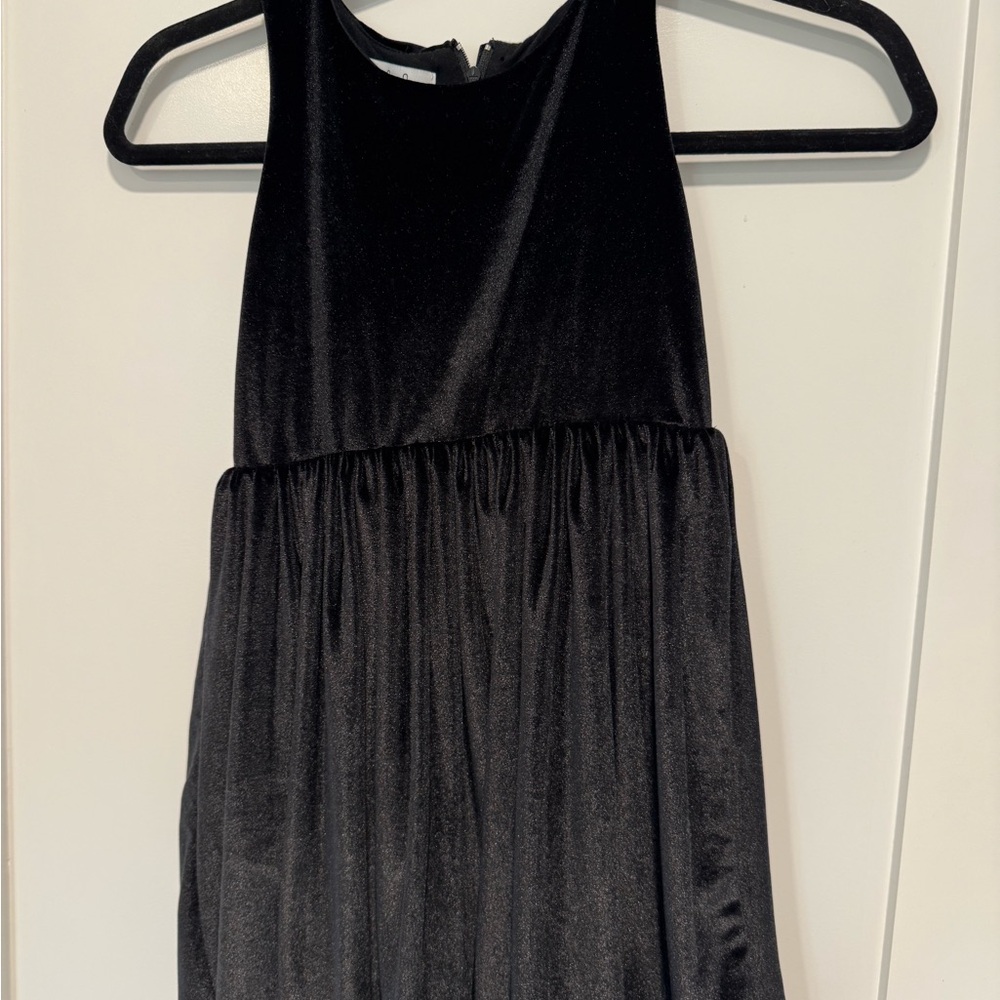 Chasing fireflies, black velvet Dress